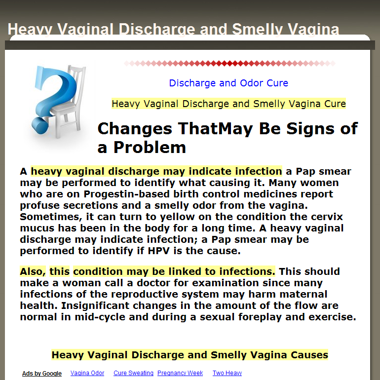 heavy vaginal discharge-heavy vaginal discharge